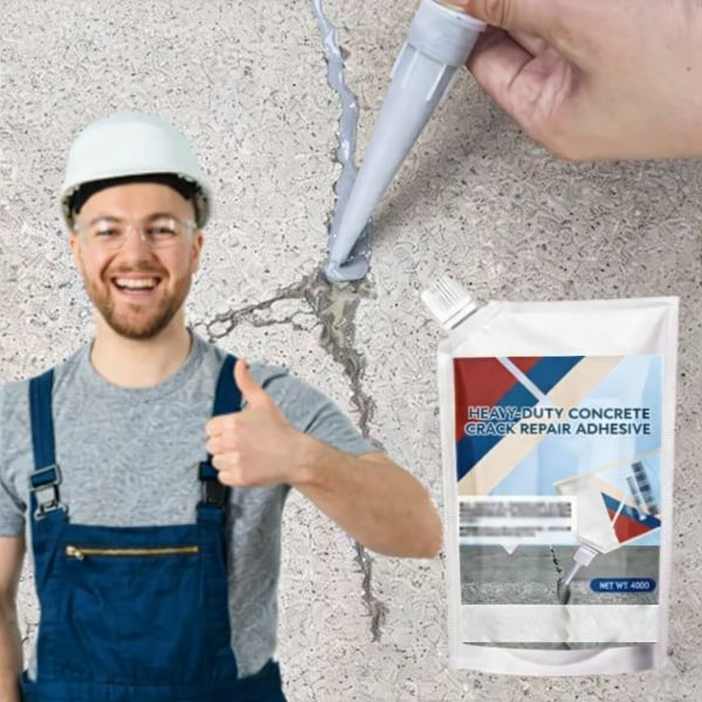 Високоміцний клей для ремонту тріщин у бетоні