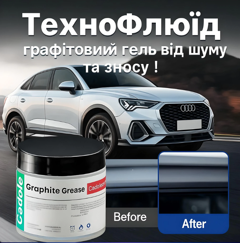 ТехноФлюїд: графітовий гель від шуму та зносу